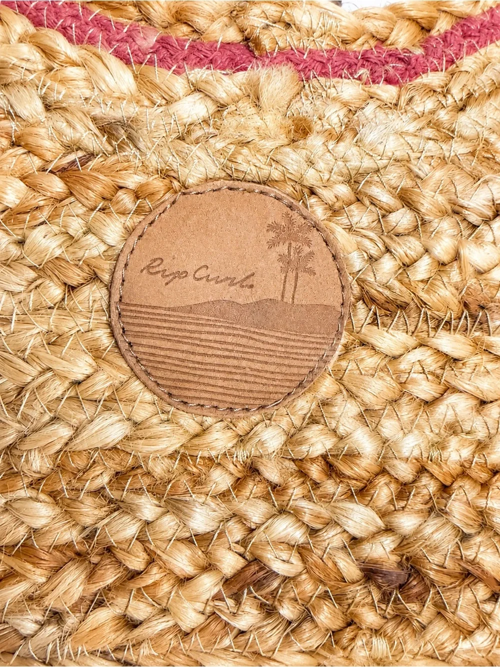 Rip Curl Hacienda Jute Tote Bag – Natural Straw Beach Bag – NWT